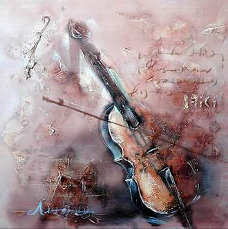 Musical Instrument oil painting